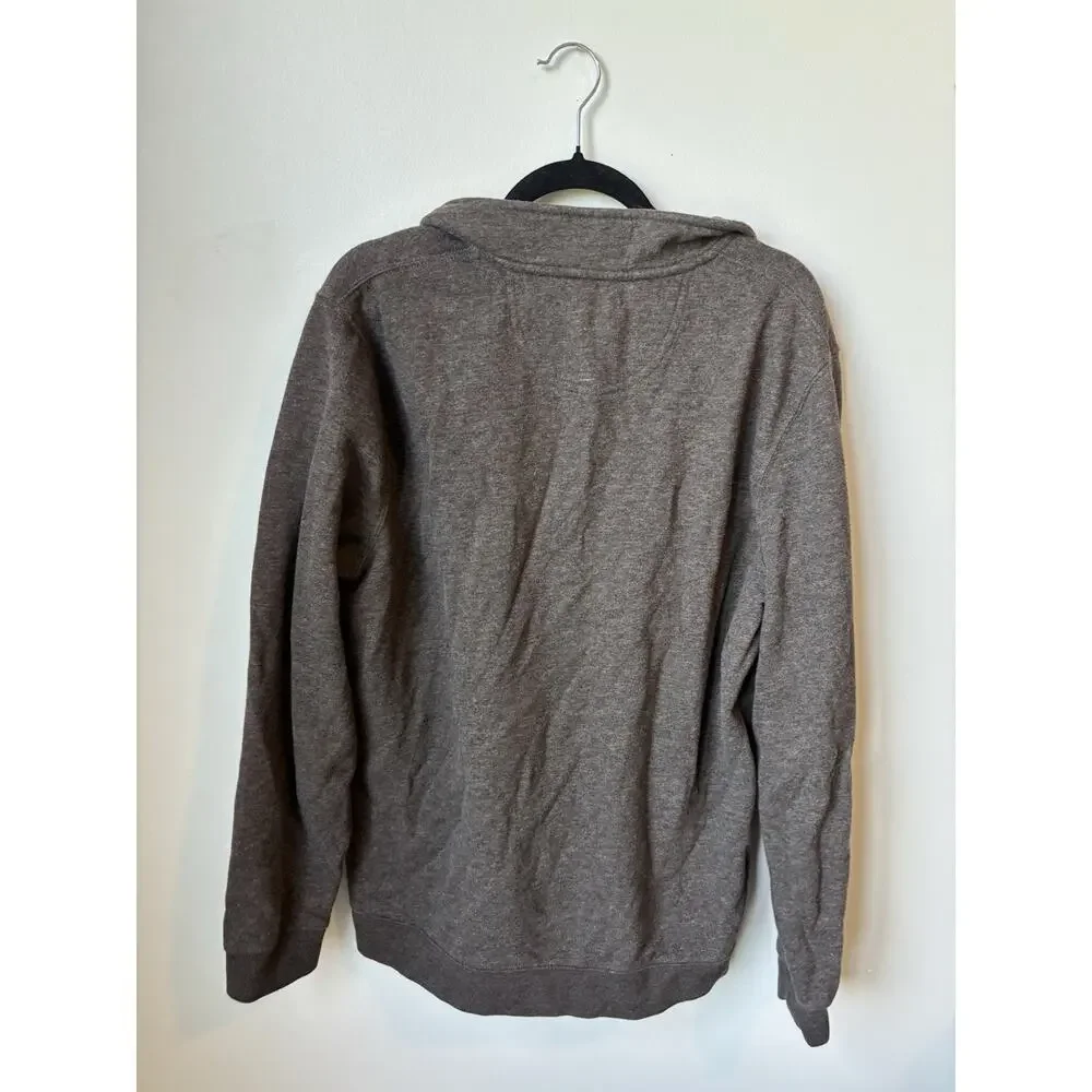 Croft And Barrow Extra Soft Fleece Quarter zip Pullover Men Size Large